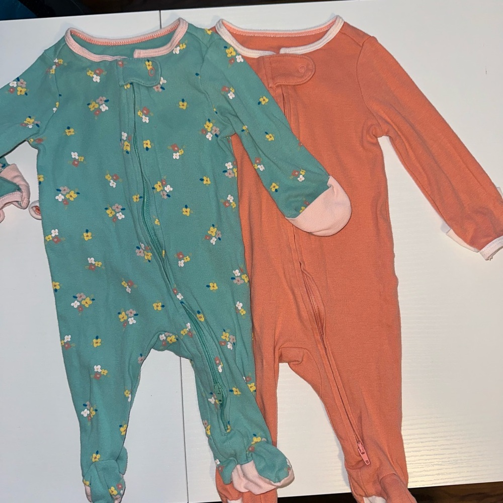 Cloud island footie pajamas - set of 2